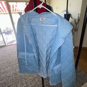 BiBi Light Blue Quilted Puffer Coat